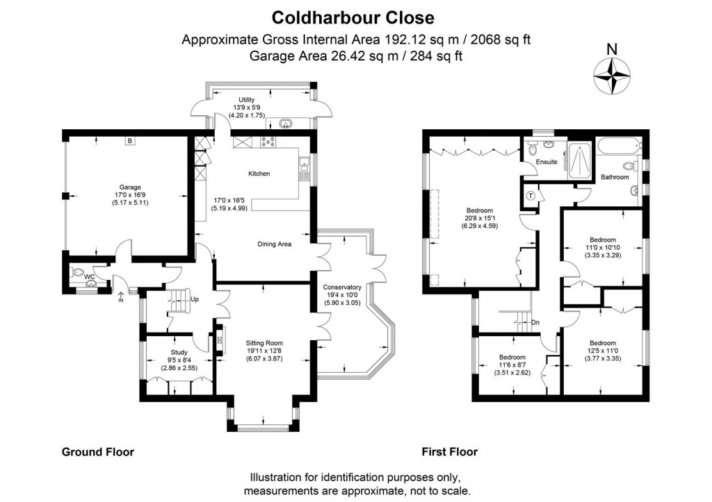 Floorplans For Coldharbour Close, Henley-On-Thames