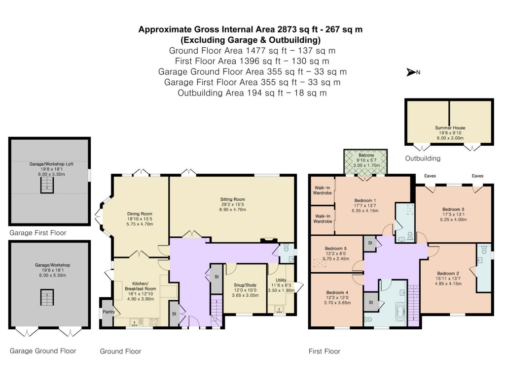 Floorplans For Peppard Common, Henley-On-Thames, RG9