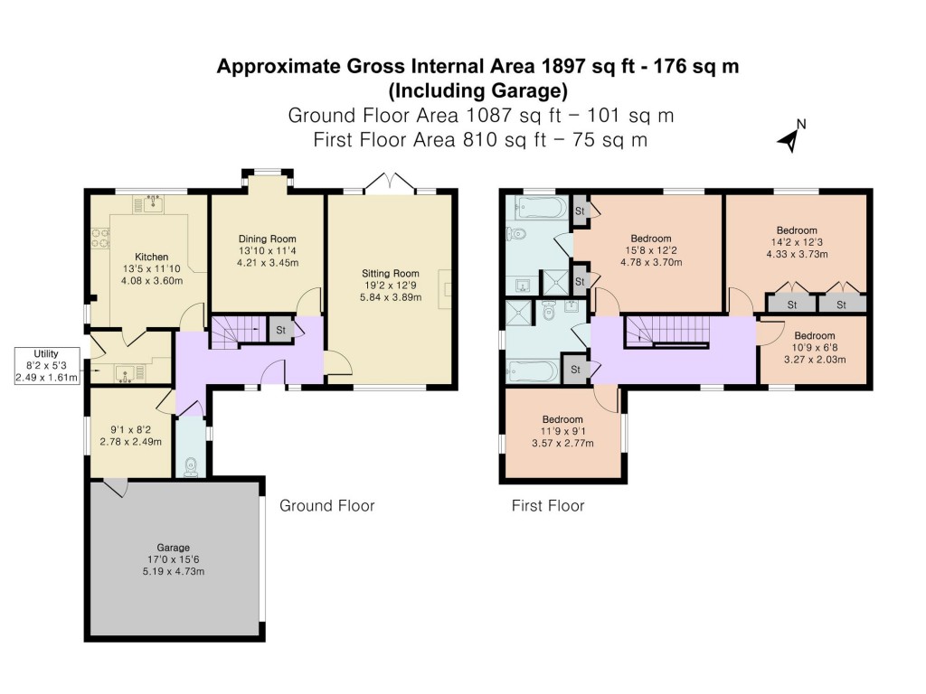 Floorplans For Lewknor Close, Lewknor, OX49