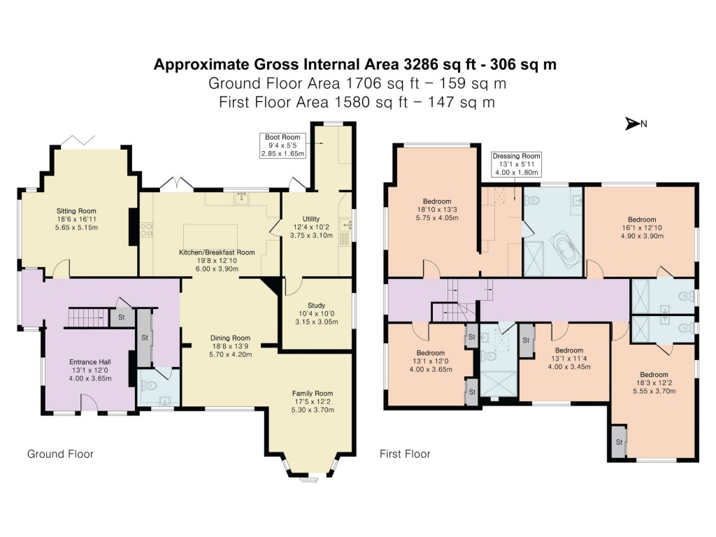 Floorplans For Tanners Lane, Chalkhouse Green, RG4