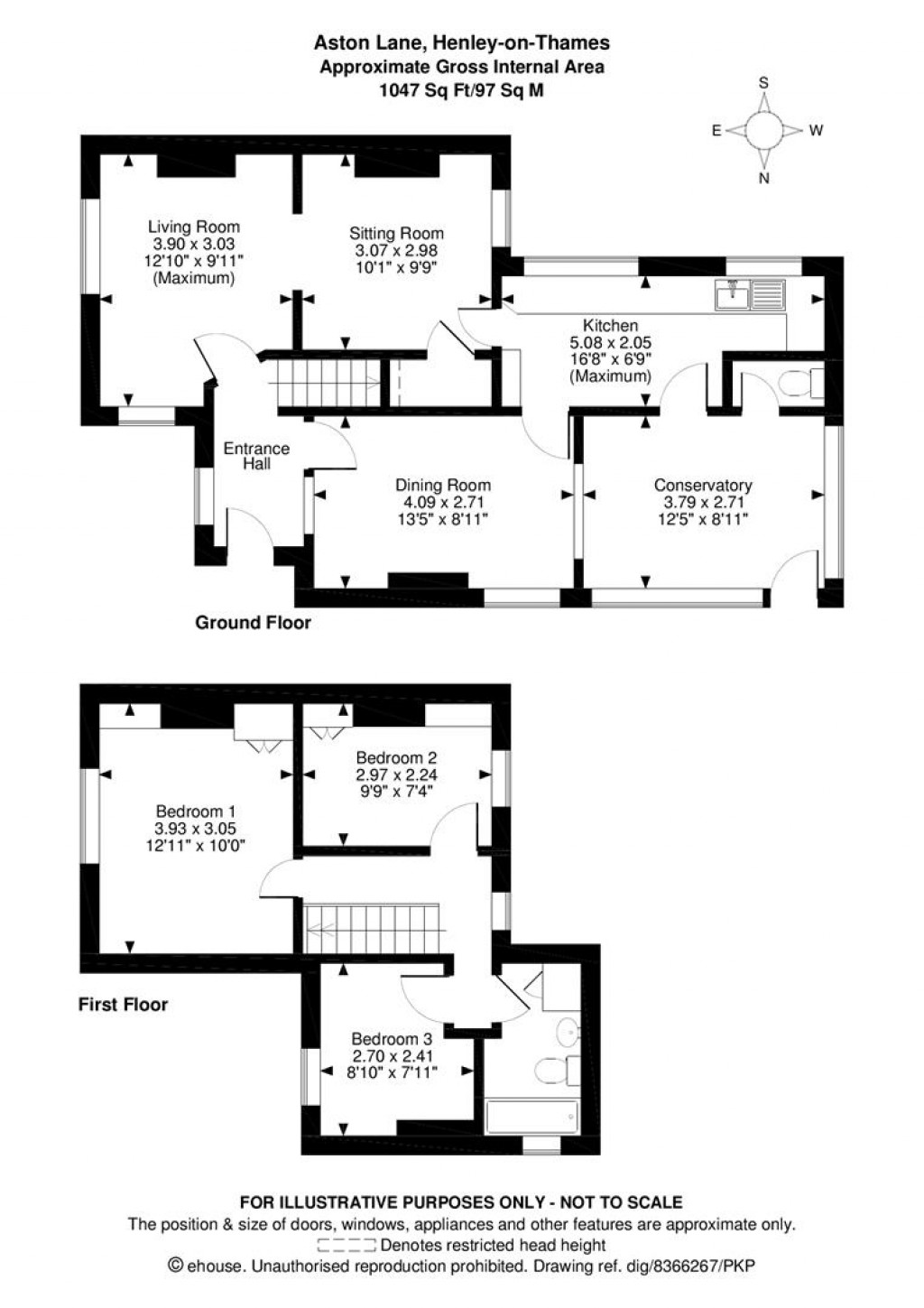Floorplans For Aston Lane, Remenham, Henley-on-Thames
