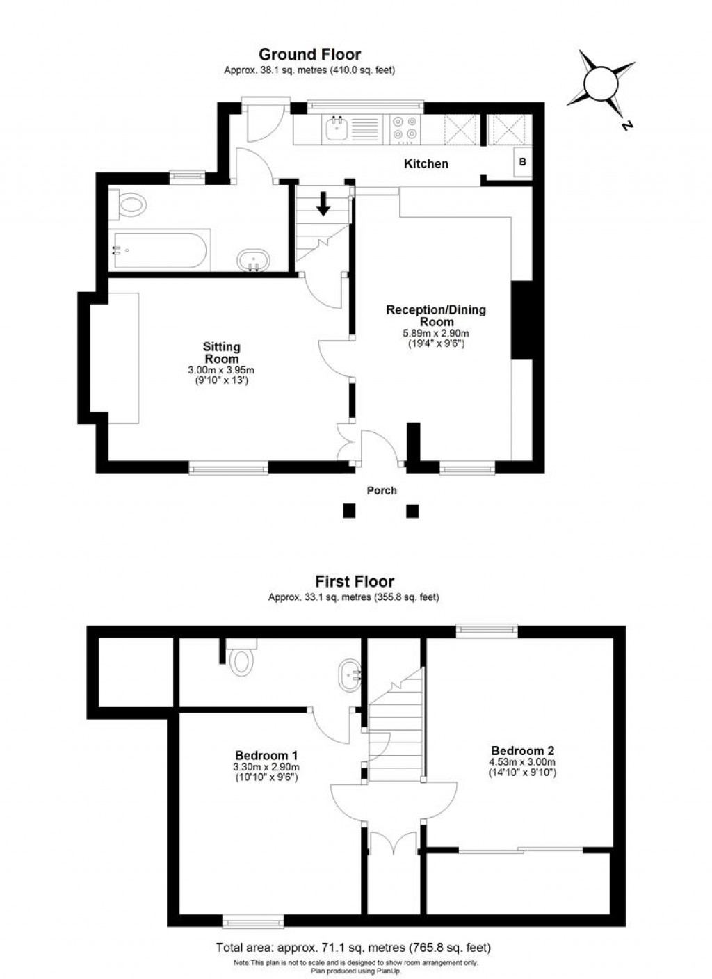 Floorplans For High Street, Chalgrove, Oxford