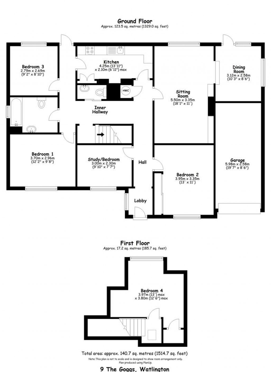 Floorplans For The Goggs, Watlington