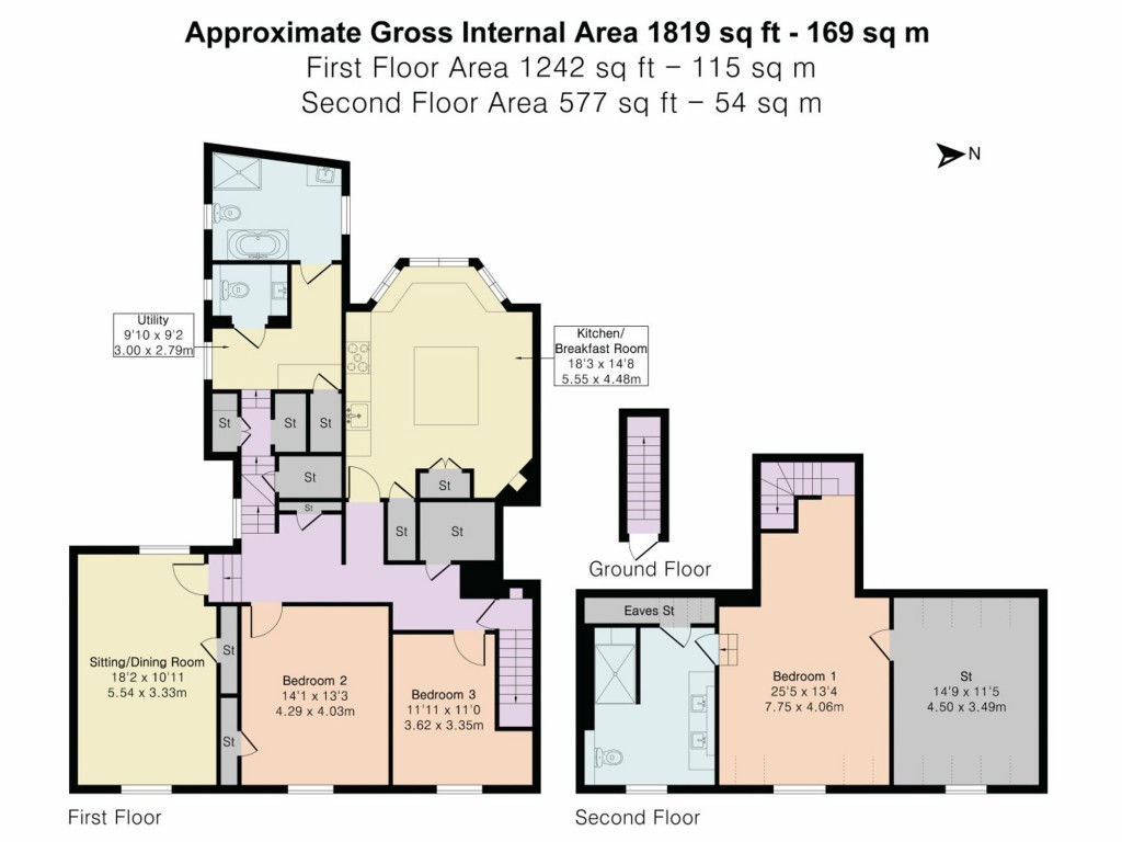Floorplans For Bell Street, Henley-On-Thames, RG9