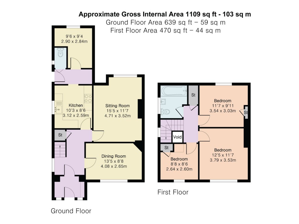 Floorplans For Spring Lane, Watlington, OX49