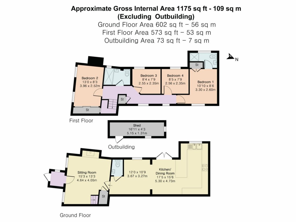 Floorplans For Church Lane, Lewknor, OX49