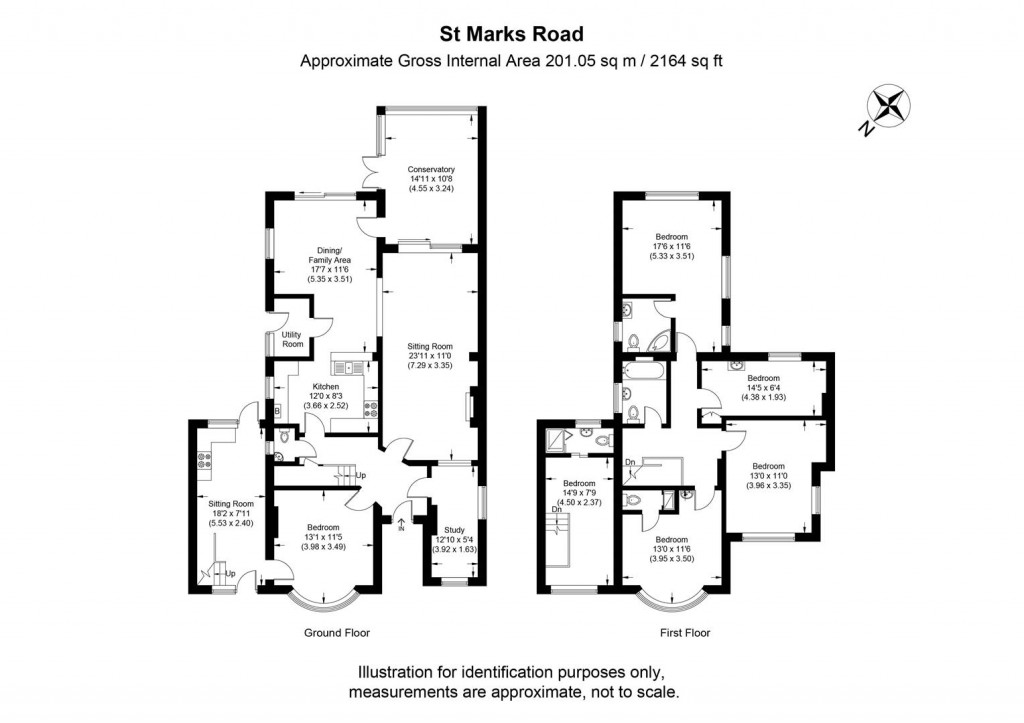 Floorplans For St. Marks Road, Henley-On-Thames