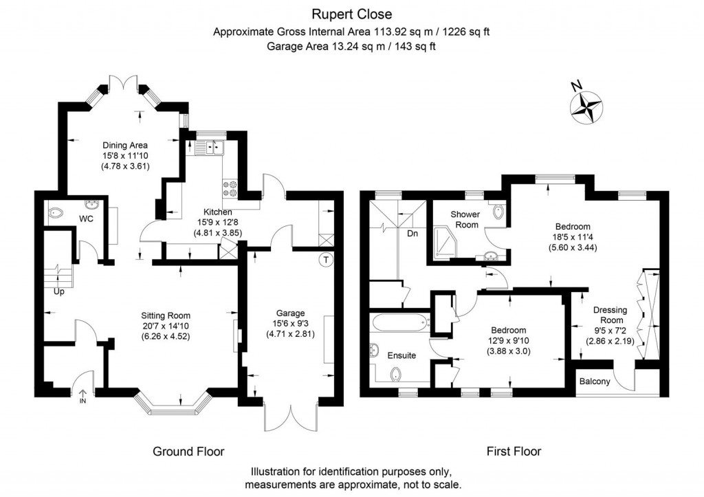 Floorplans For Rupert Close, Henley-On-Thames