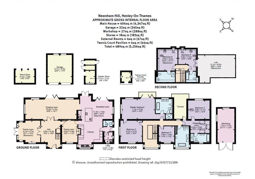 Floorplans For Newnham Hill, Henley-On-Thames