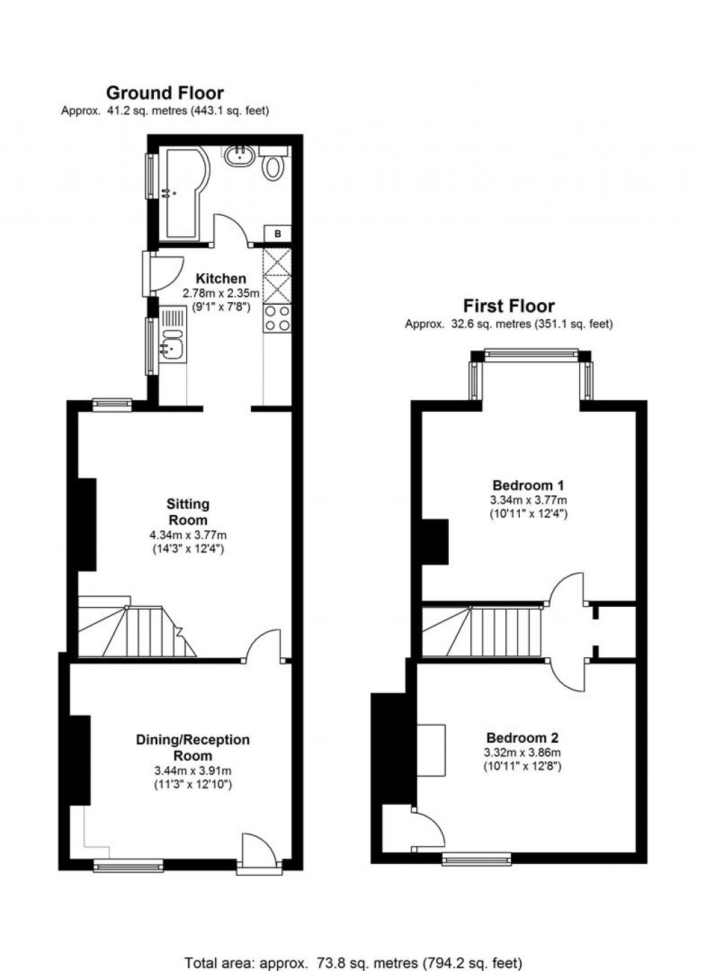 Floorplans For High Street, Watlington