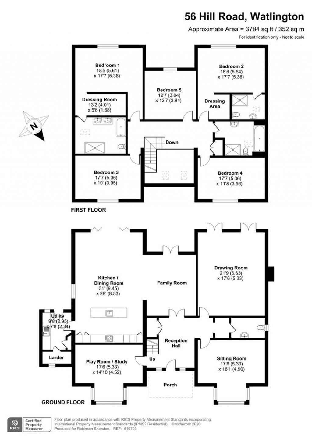 Floorplans For Hill Road, Watlington