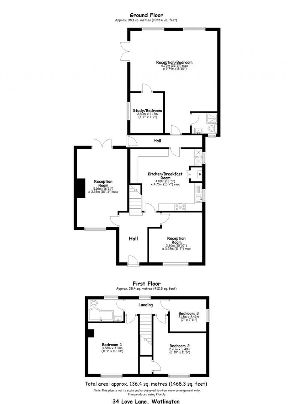 Floorplans For Love Lane, Watlington