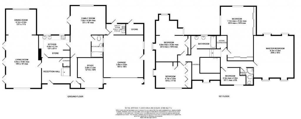 Floorplans For Greys Road, Henley-on-Thames