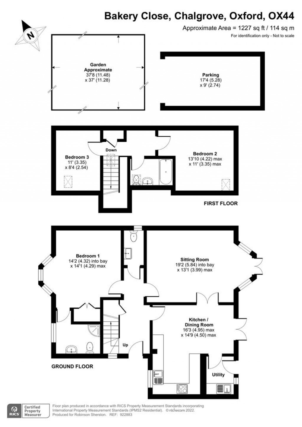 Floorplans For Bakery Close, Oxford