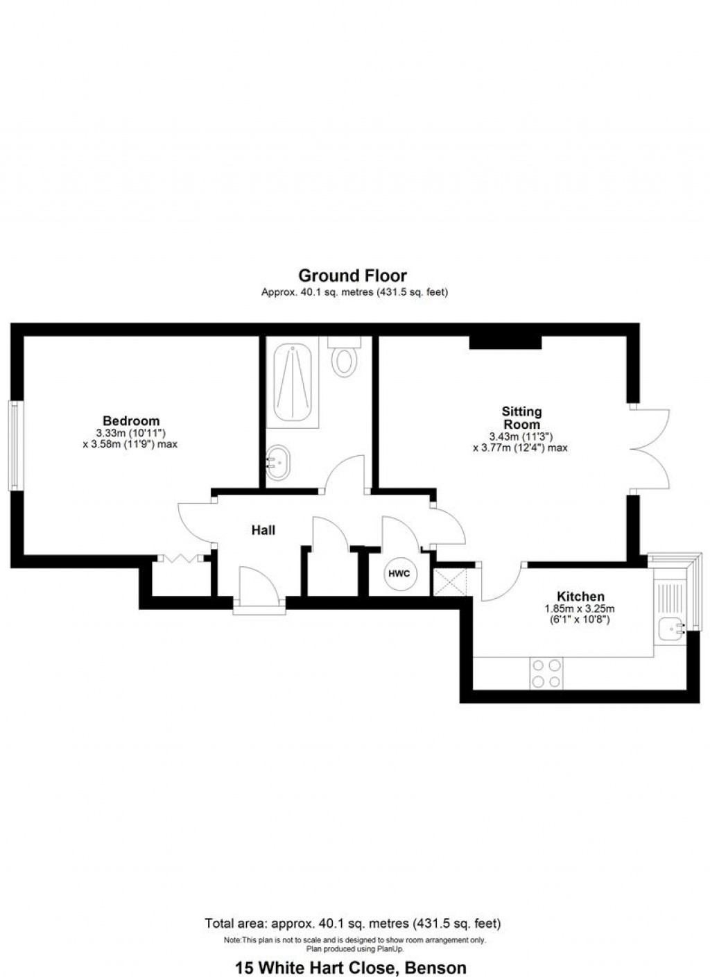 Floorplans For White Hart Close, Benson