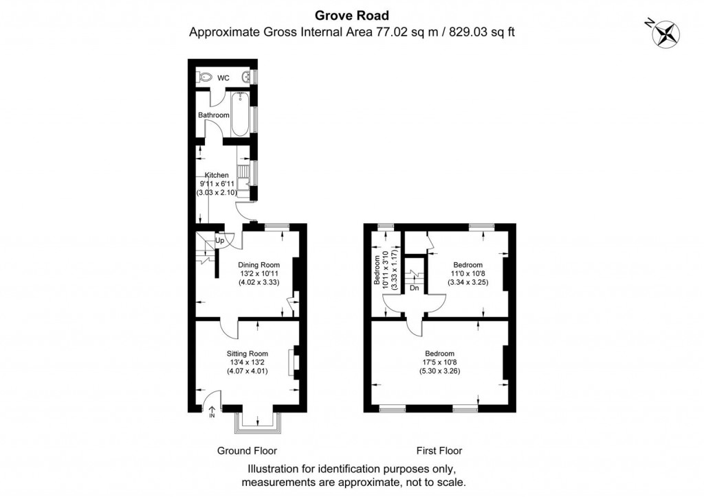 Floorplans For Grove Road, Henley-On-Thames