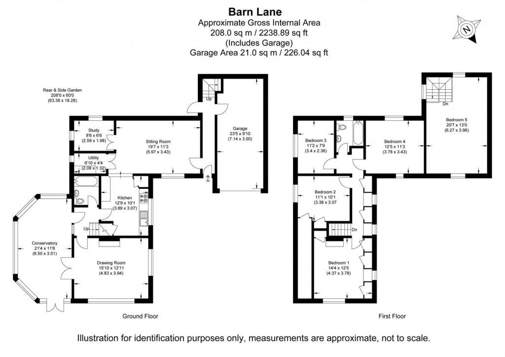 Floorplans For Barn Lane, Fairmile, Henley-on-Thames