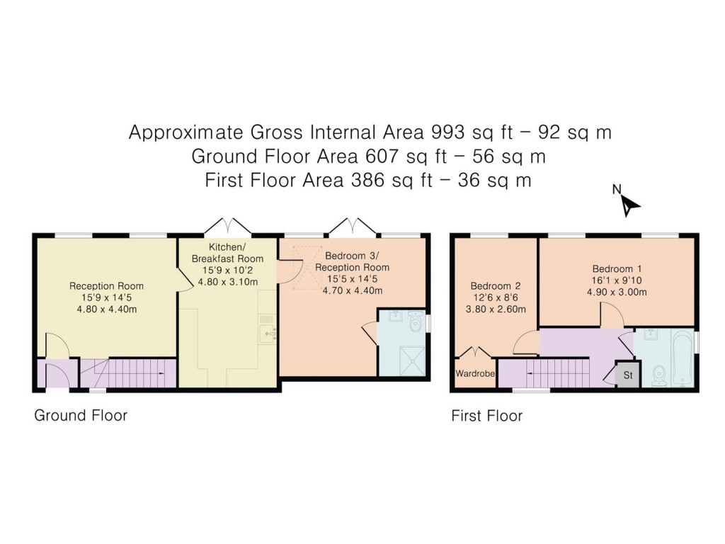 Floorplans For Ash Close, Watlington