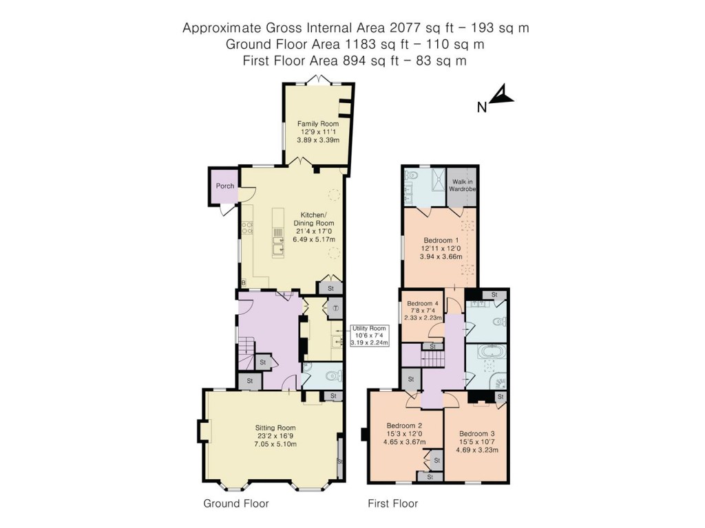 Floorplans For Couching Street, Watlington