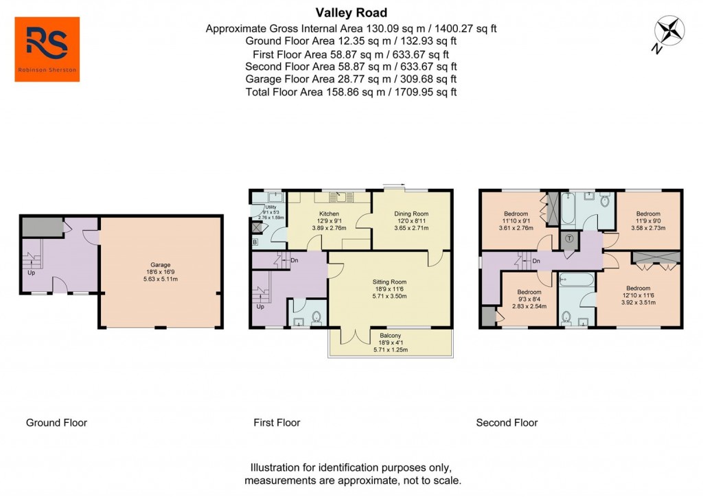 Floorplans For Valley Road, Henley-On-Thames