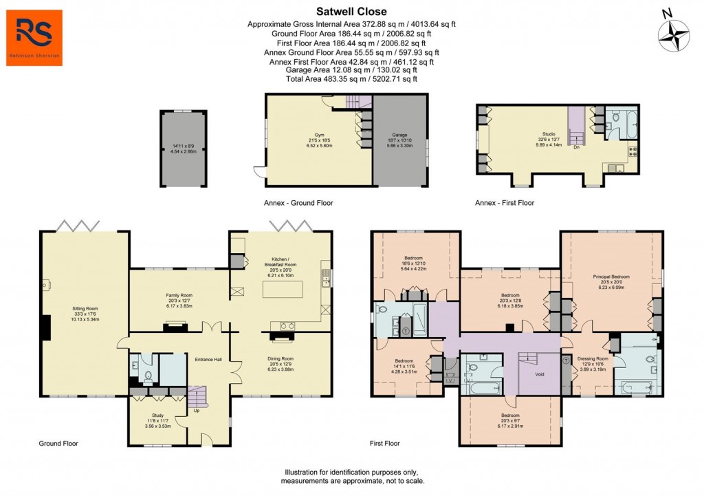 Floorplans For Satwell Close, Rotherfield Greys