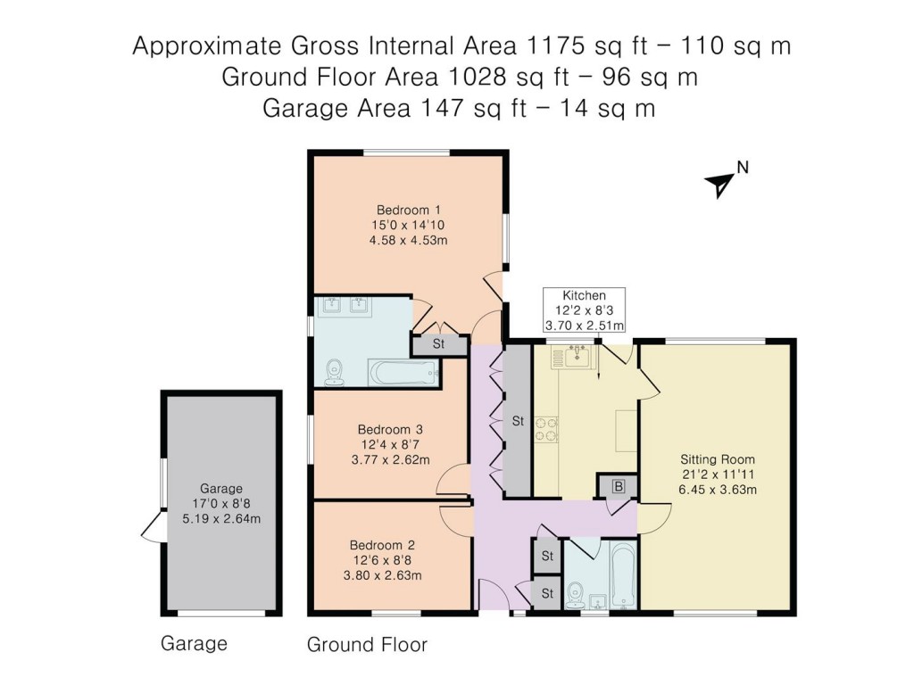 Floorplans For Cromwell Close, Chalgrove, Oxford