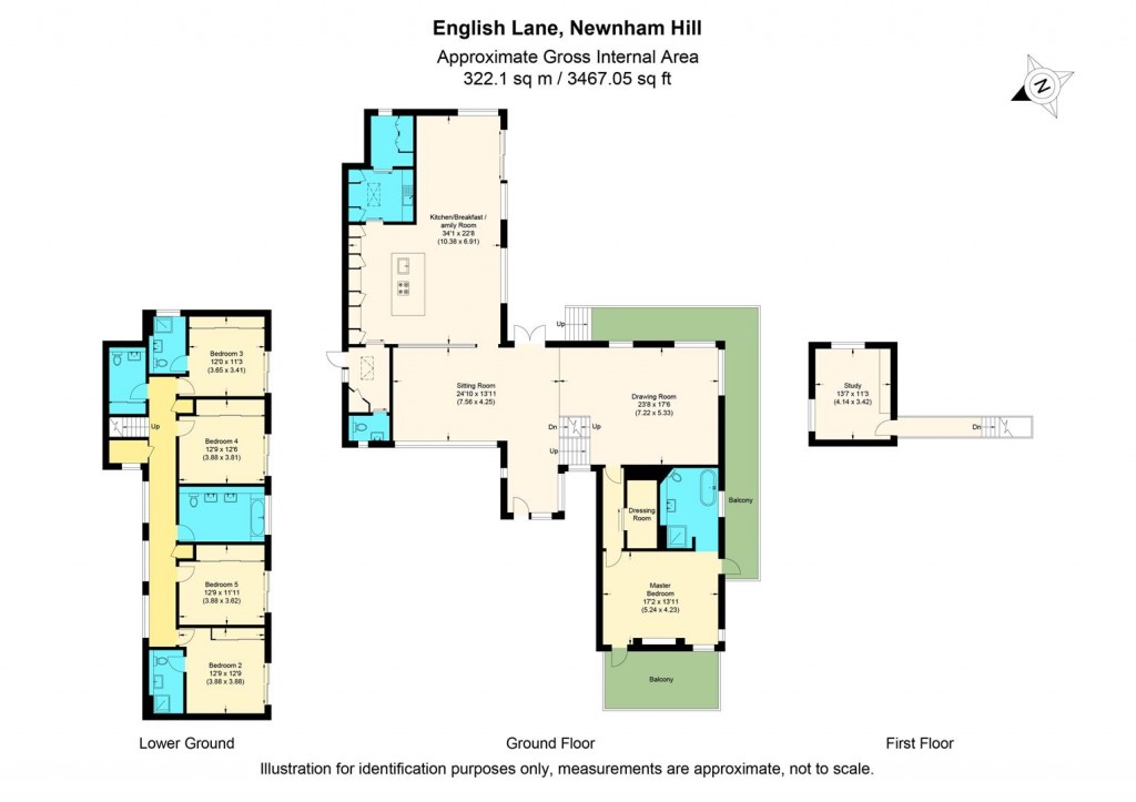 Floorplans For Newnham Hill, Henley-On-Thames