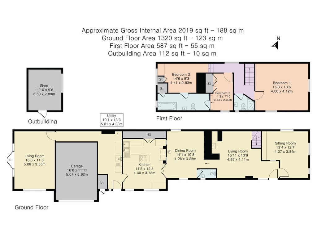 Floorplans For High Street, Watlington