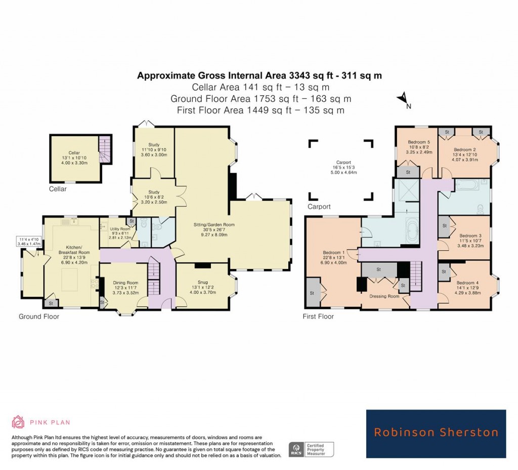 Floorplans For Northfield End, Henley-On-Thames