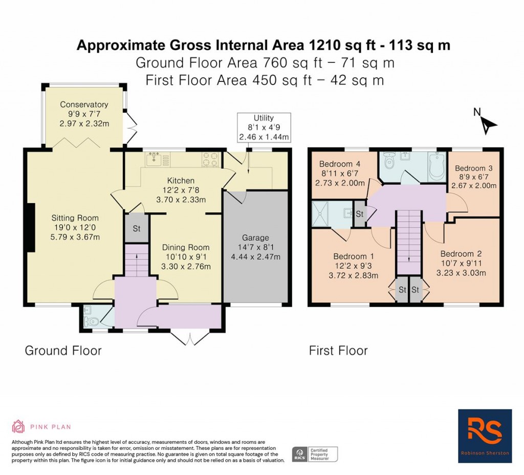 Floorplans For Springfield Close, Watlington