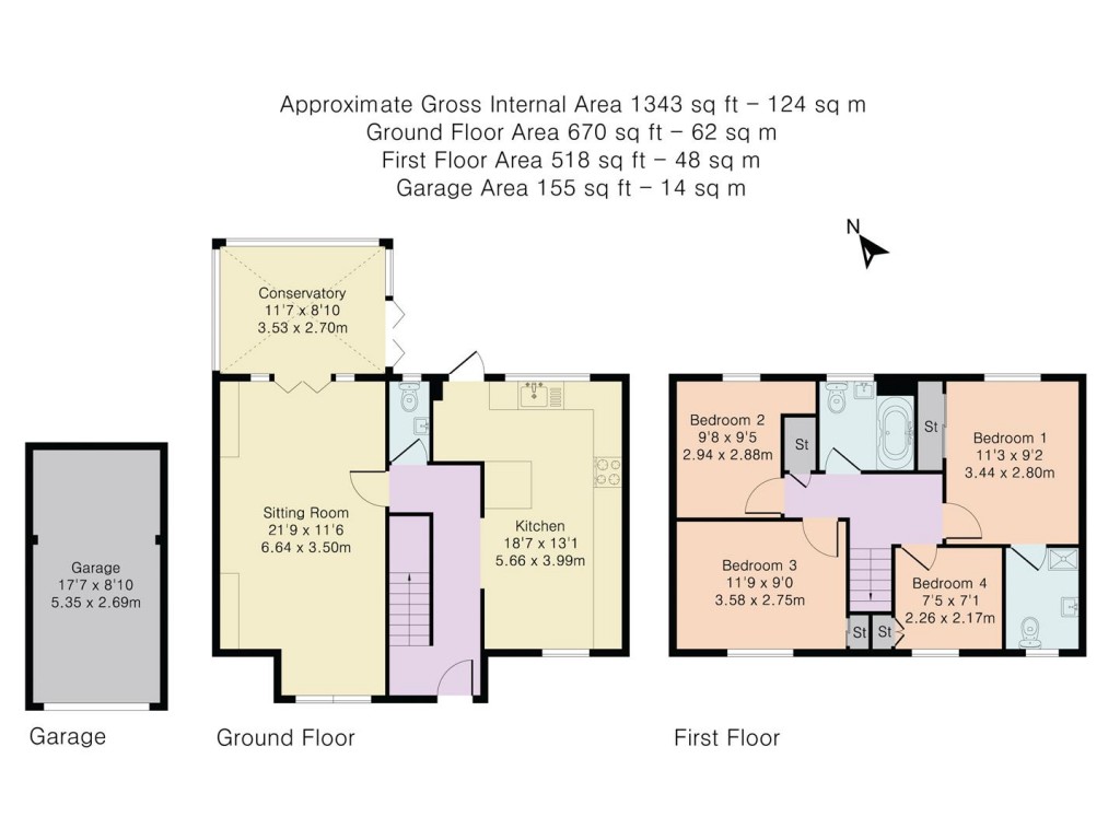Floorplans For Sixpenny Lane, Chalgrove