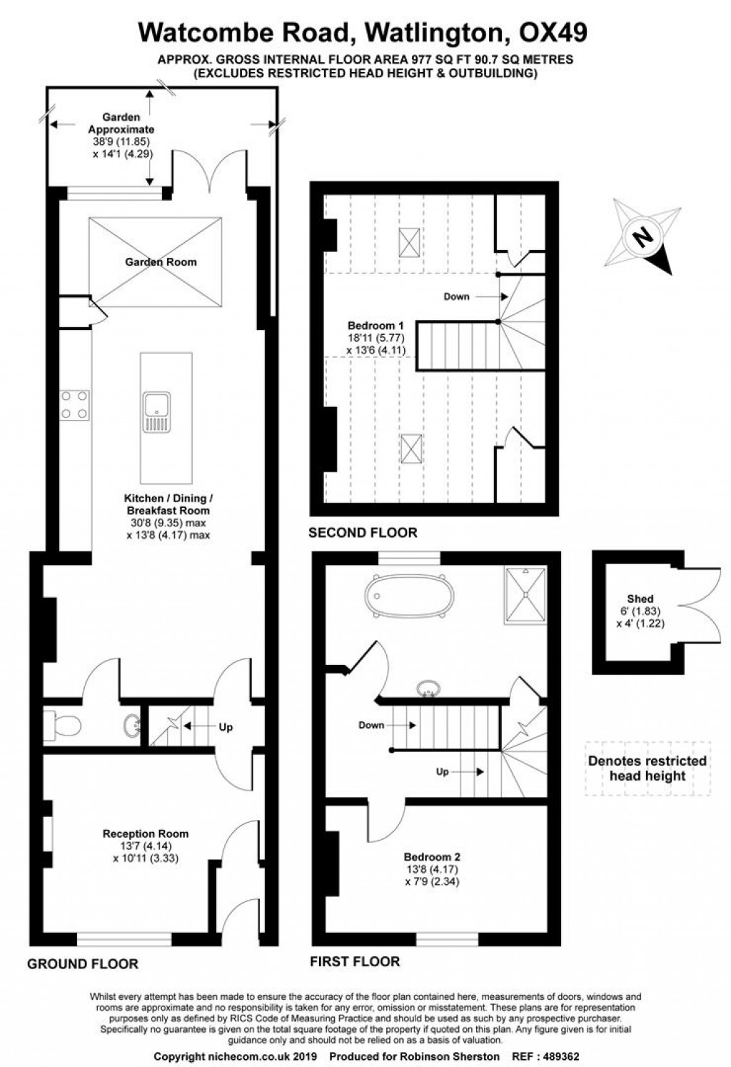Floorplans For Watcombe Road, Watlington