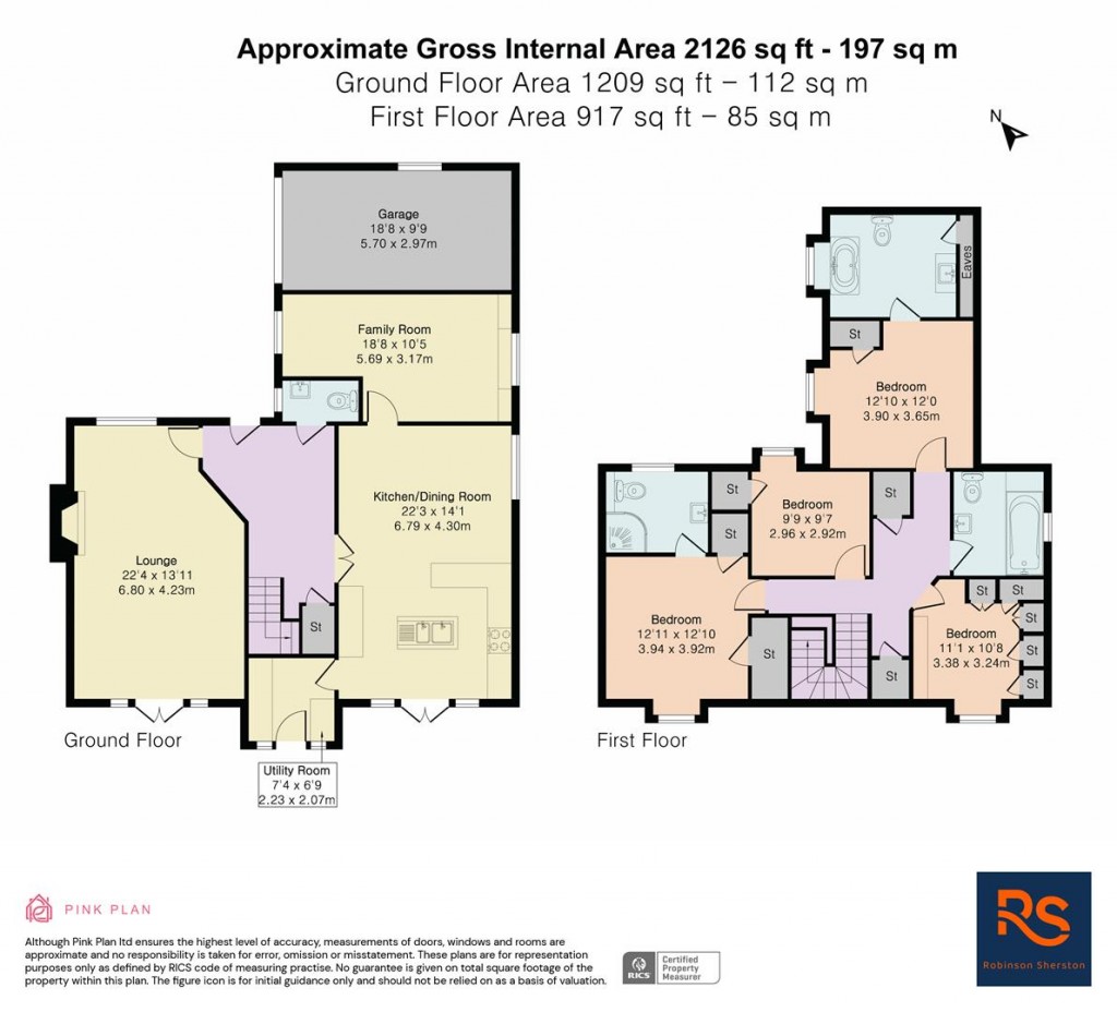 Floorplans For Mill Lane, Benson, Wallingford