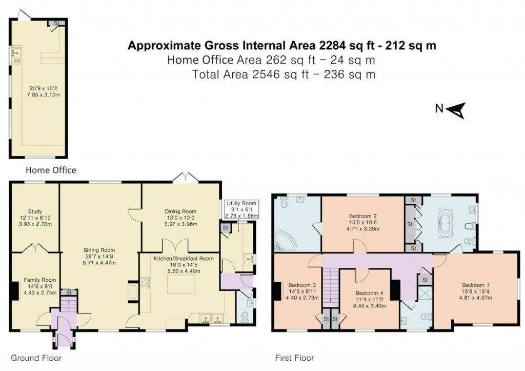 Floorplans For Coates Lane, Swyncombe, Henley-On-Thames