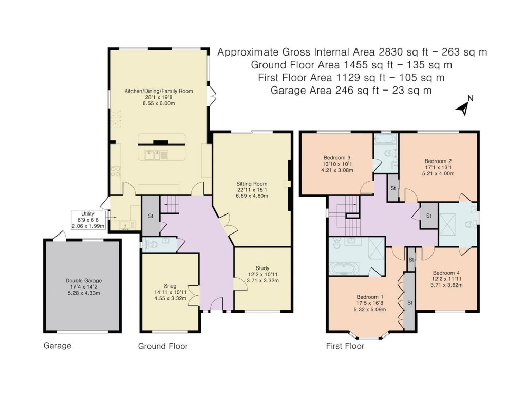 Floorplans For St. Andrews Road, Henley-on-Thames
