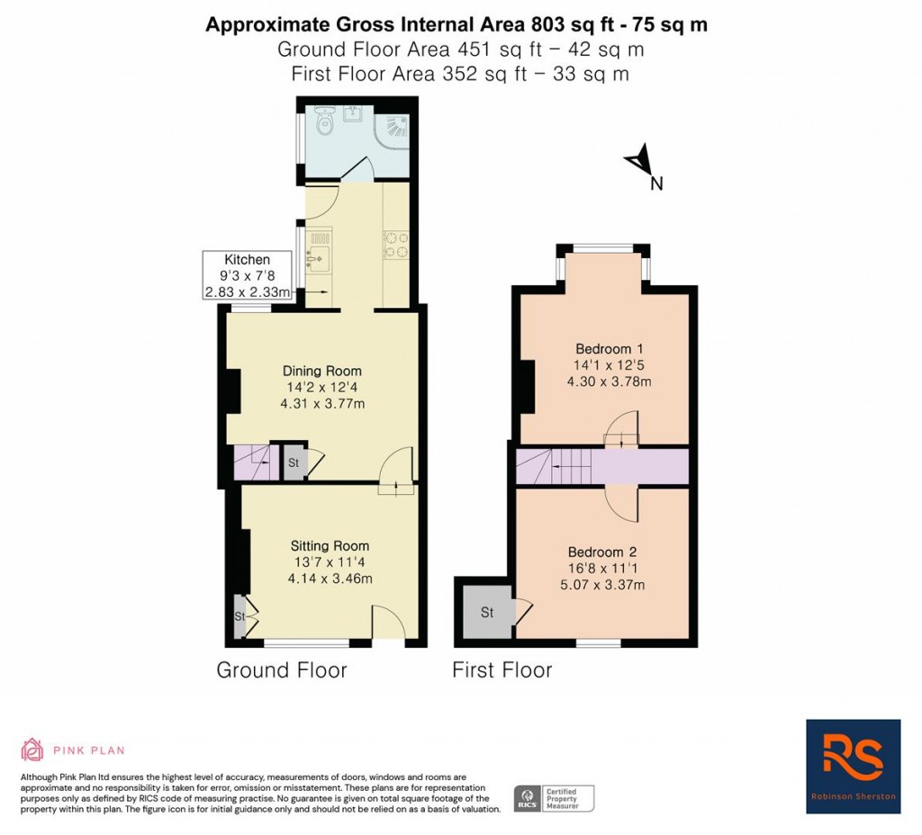 Floorplans For High Street, Watlington