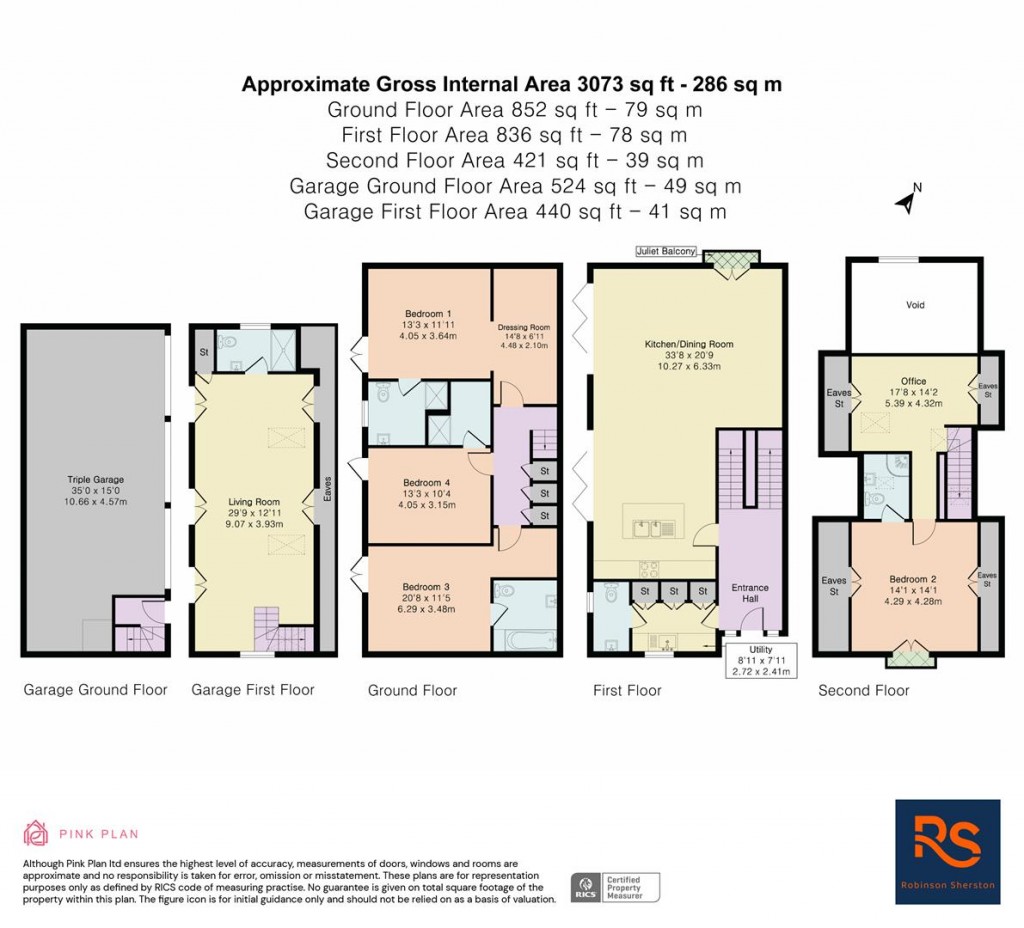 Floorplans For Hill Road, Watlington