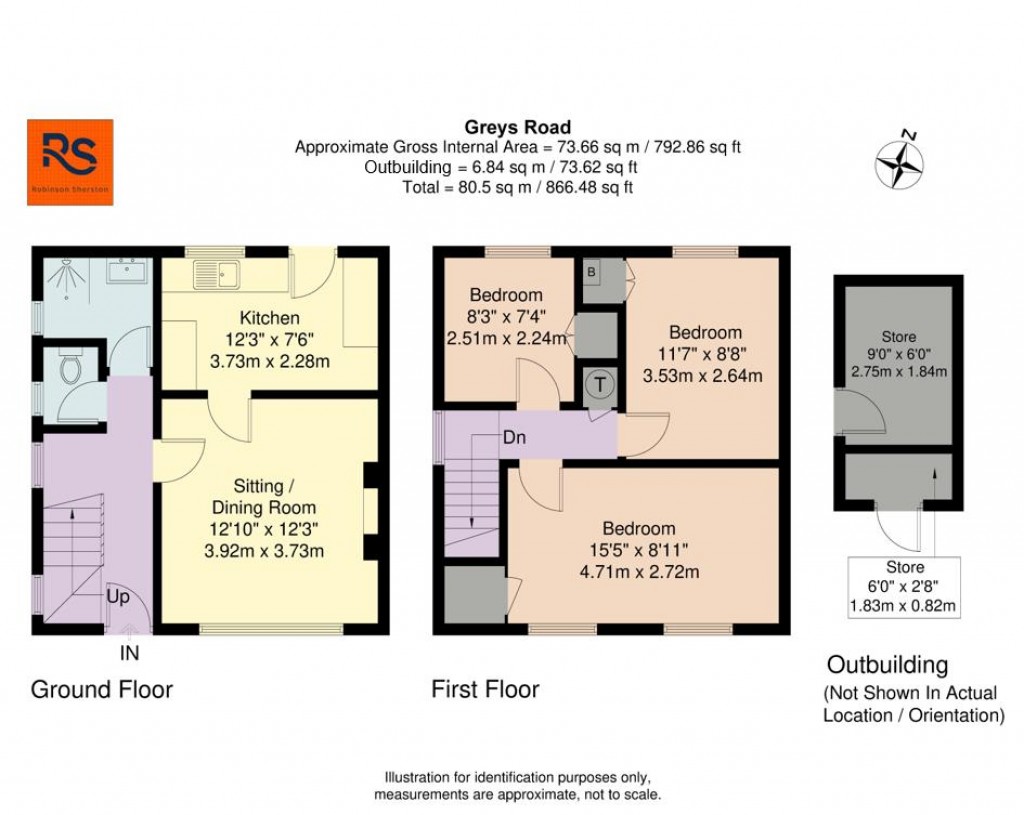 Floorplans For Greys Road, Henley-On-Thames