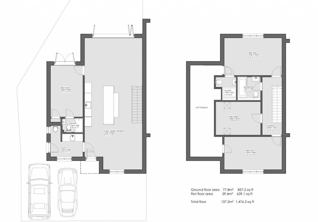 Floorplans For Bix Common, Bix, Henley-On-Thames