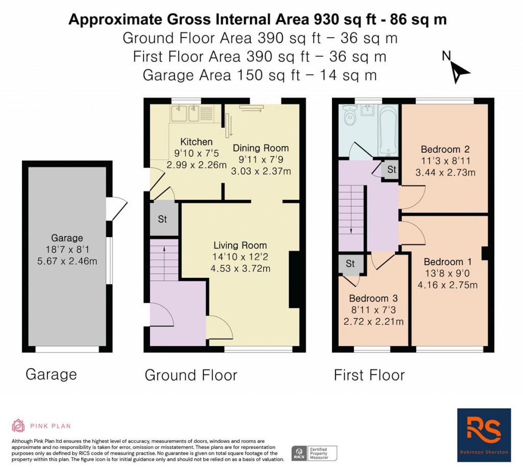 Floorplans For Westfield Road, Benson, Wallingford