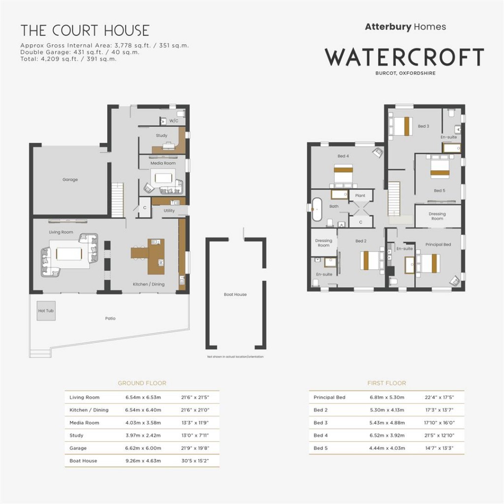 Floorplans For Abingdon Road, Burcot