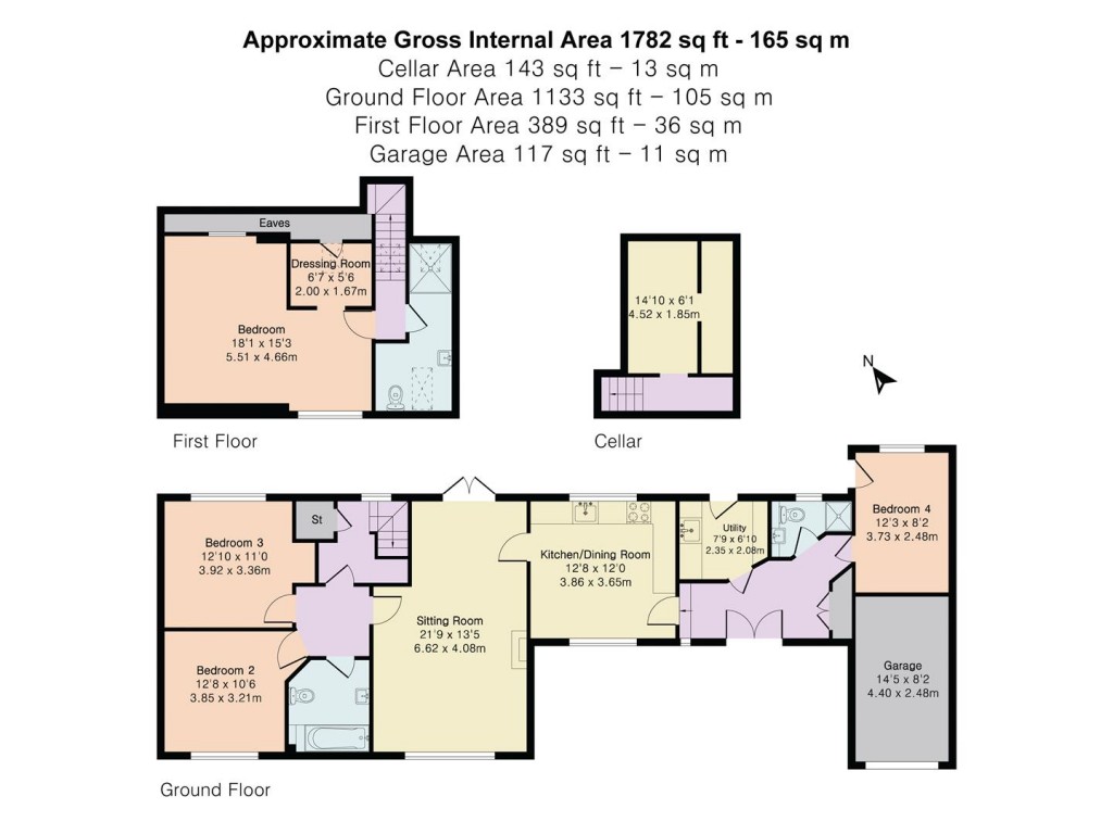 Floorplans For Catslip, Nettlebed, Henley-On-Thames