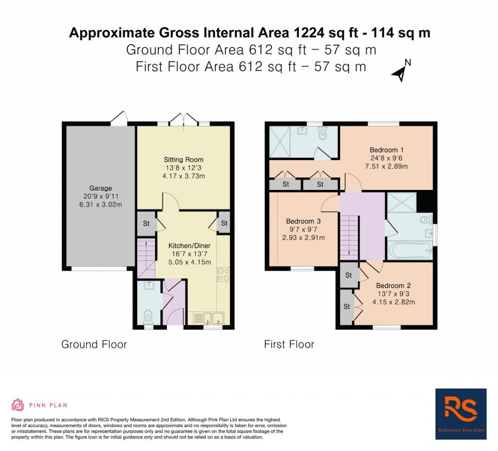 Floorplans For Hither Derhams, Benson