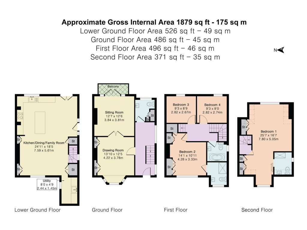 Floorplans For Queen Street, Henley-On-Thames