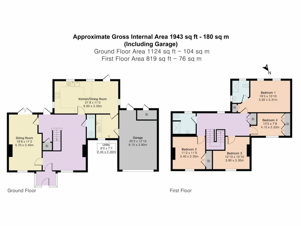 Floorplans For Woodlands Road, Sonning Common