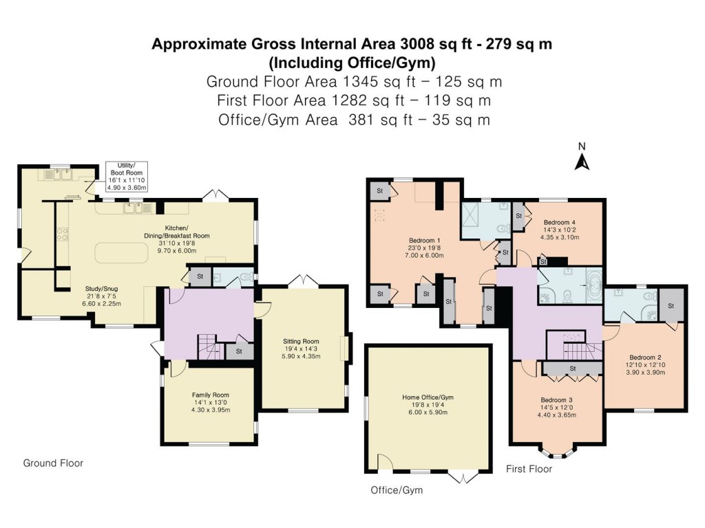 Floorplans For Main Street, Henley-On-Thames