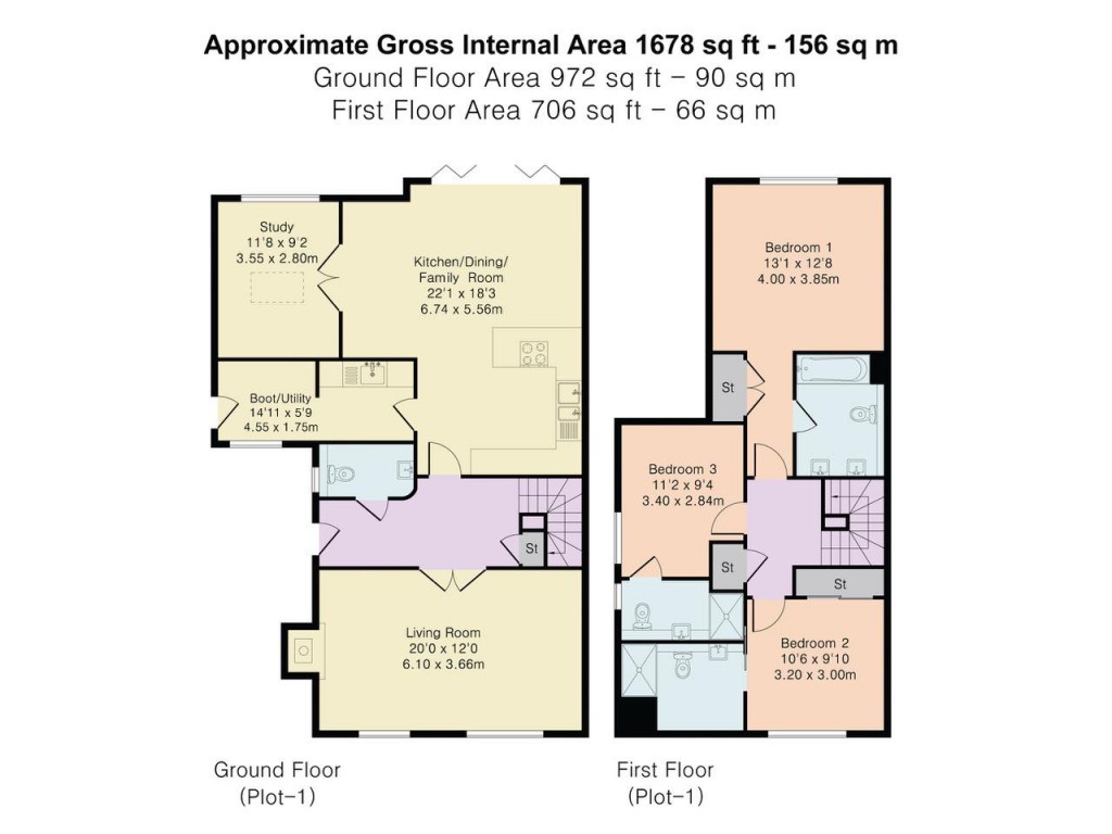 Floorplans For Ibstone, Buckinghamshire