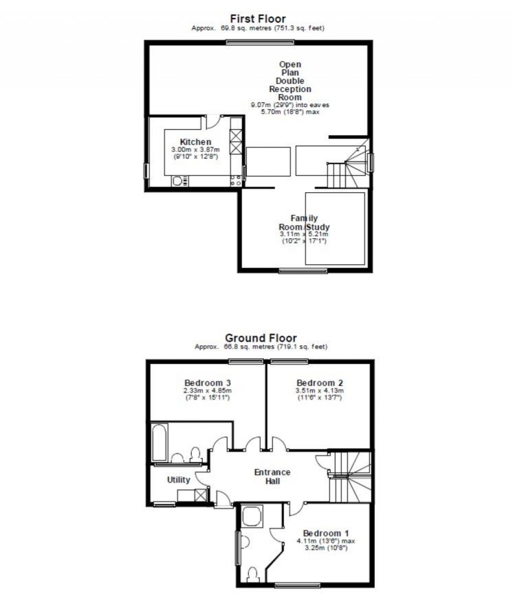 Floorplans For Dashwood Court, Aston Rowant, Watlington