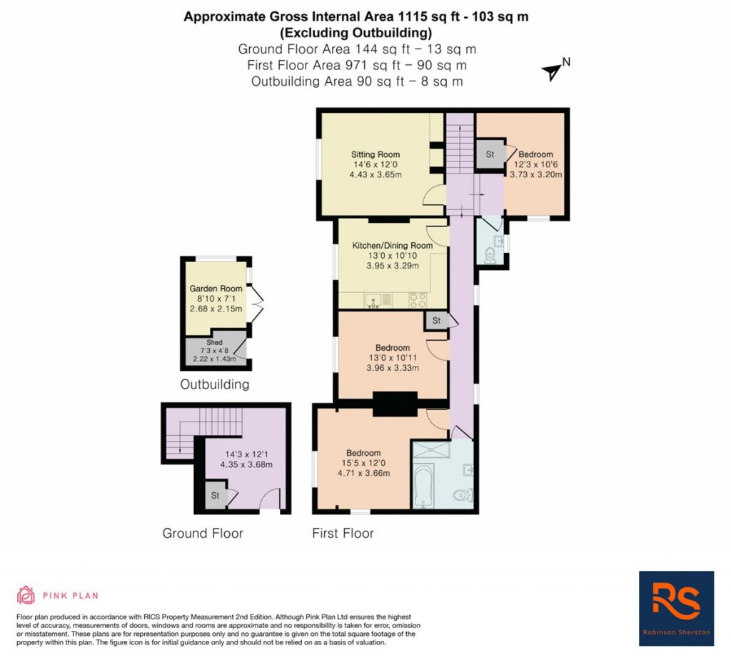 Floorplans For Hill Road, Watlington