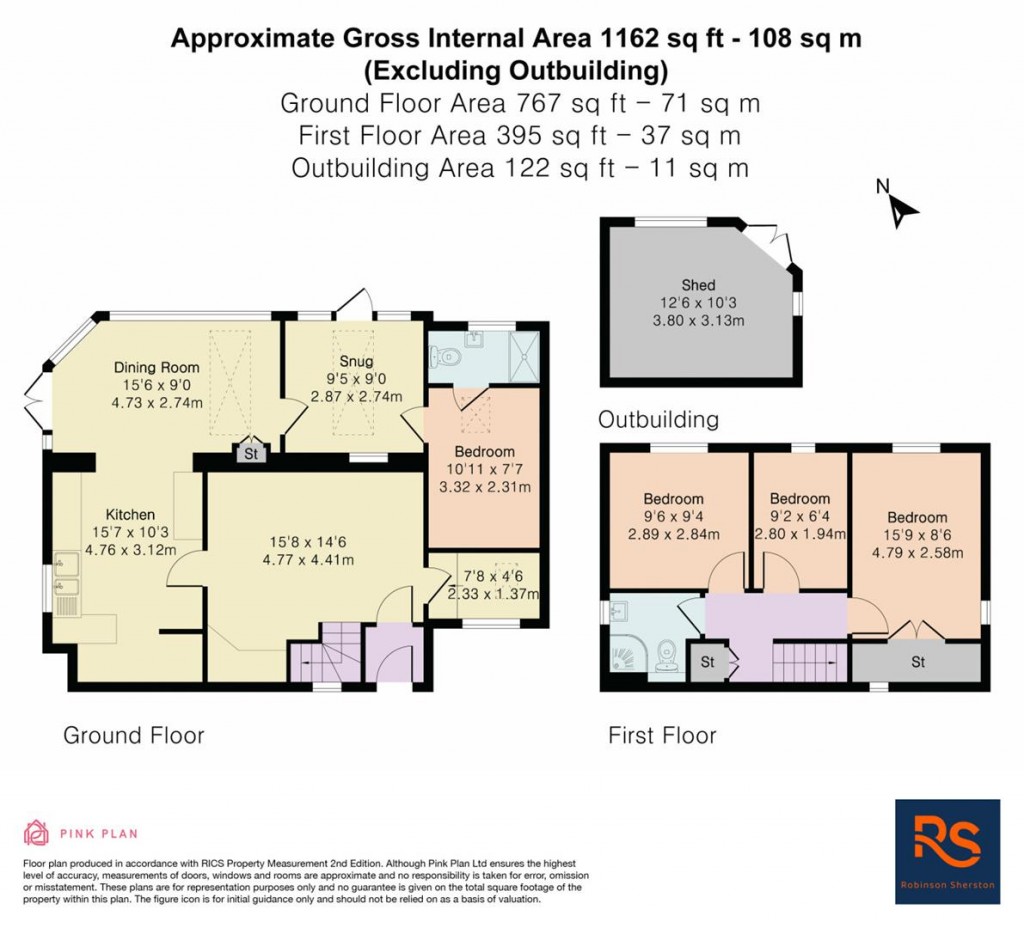 Floorplans For Ash Close, Watlington